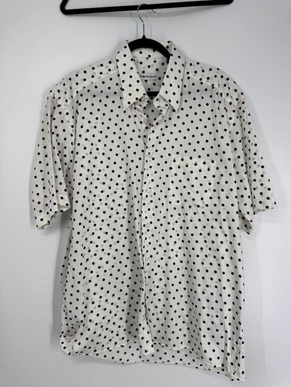 Bullock & Jones Polka Dot Short Sleeve Shirt - Size XL - Picture 2 of 9